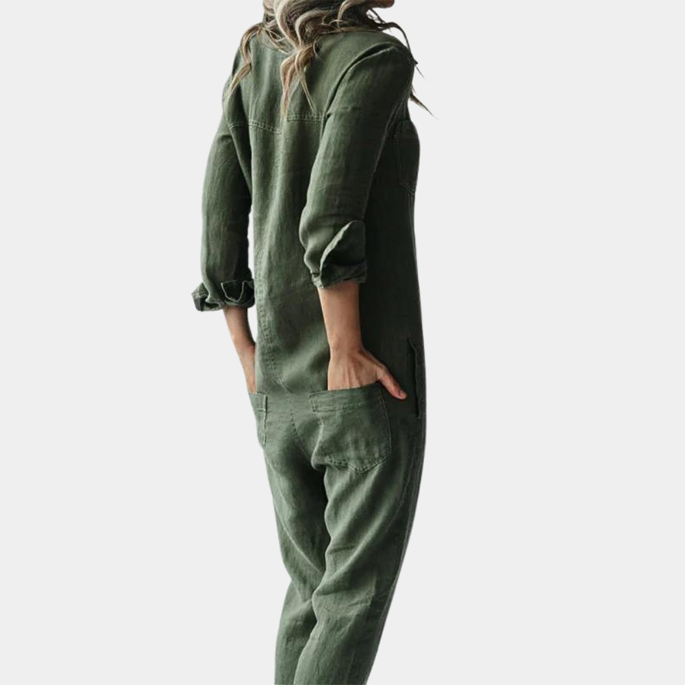Casual jumpsuit voor dames met lange mouwen - Perfect voor de zomer