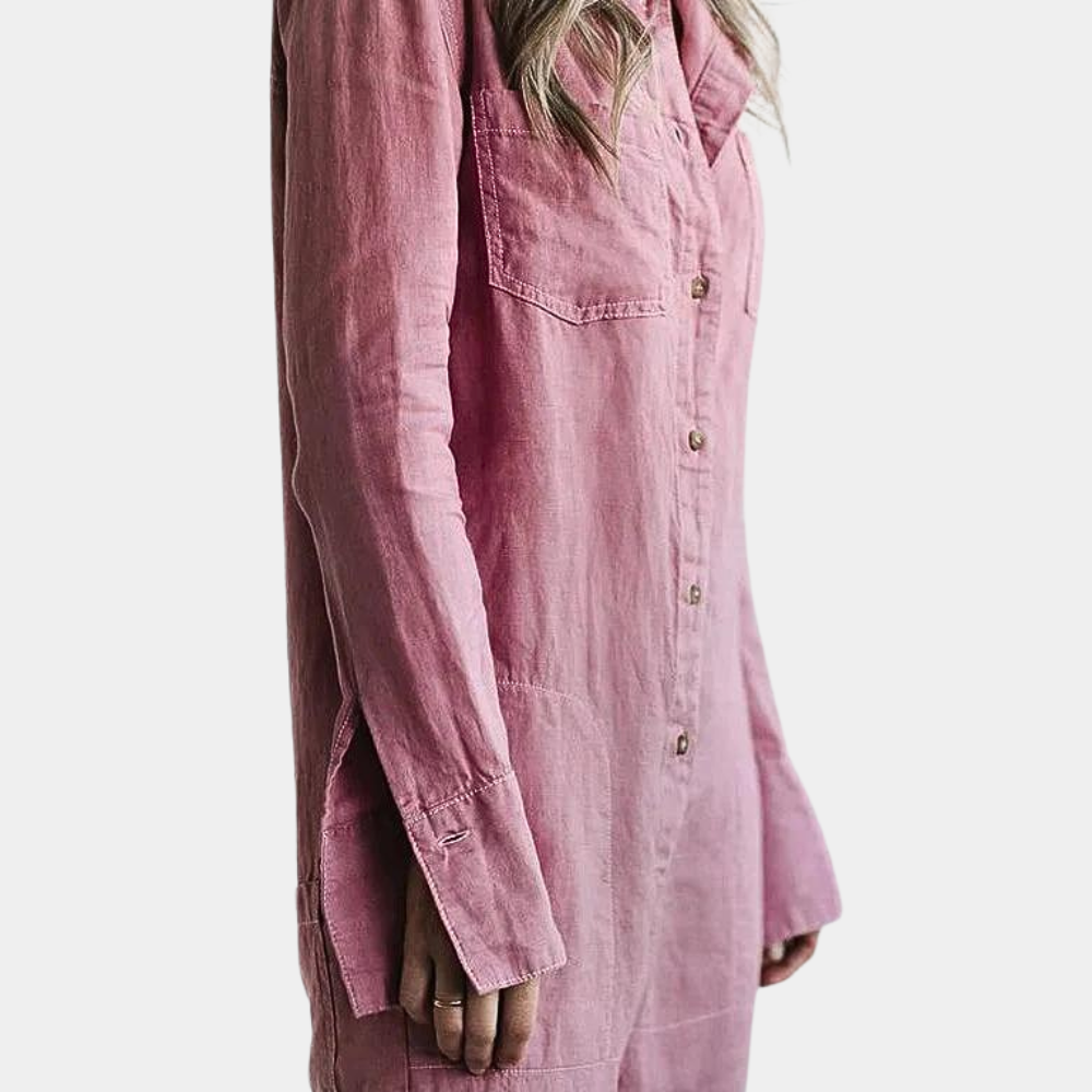 Casual jumpsuit voor dames met lange mouwen - Perfect voor de zomer