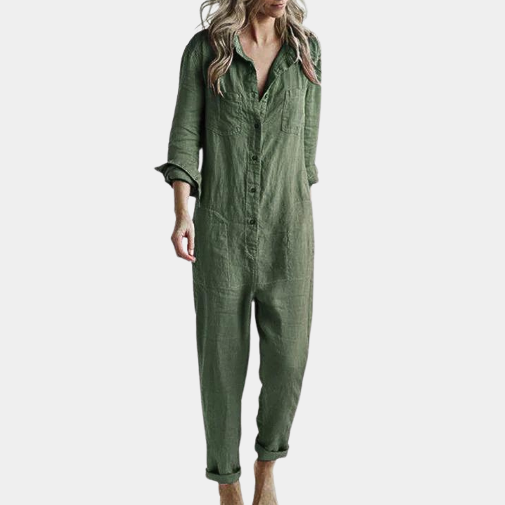 Casual jumpsuit voor dames met lange mouwen - Perfect voor de zomer