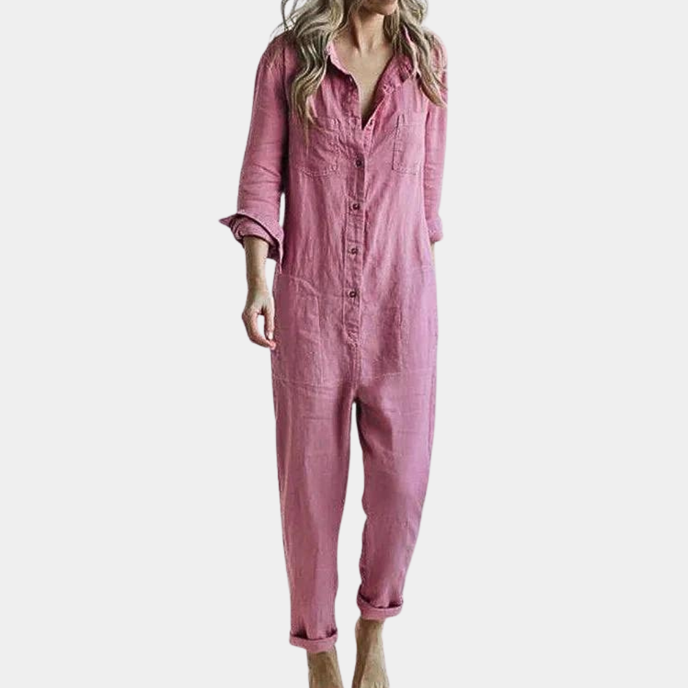 Casual jumpsuit voor dames met lange mouwen - Perfect voor de zomer