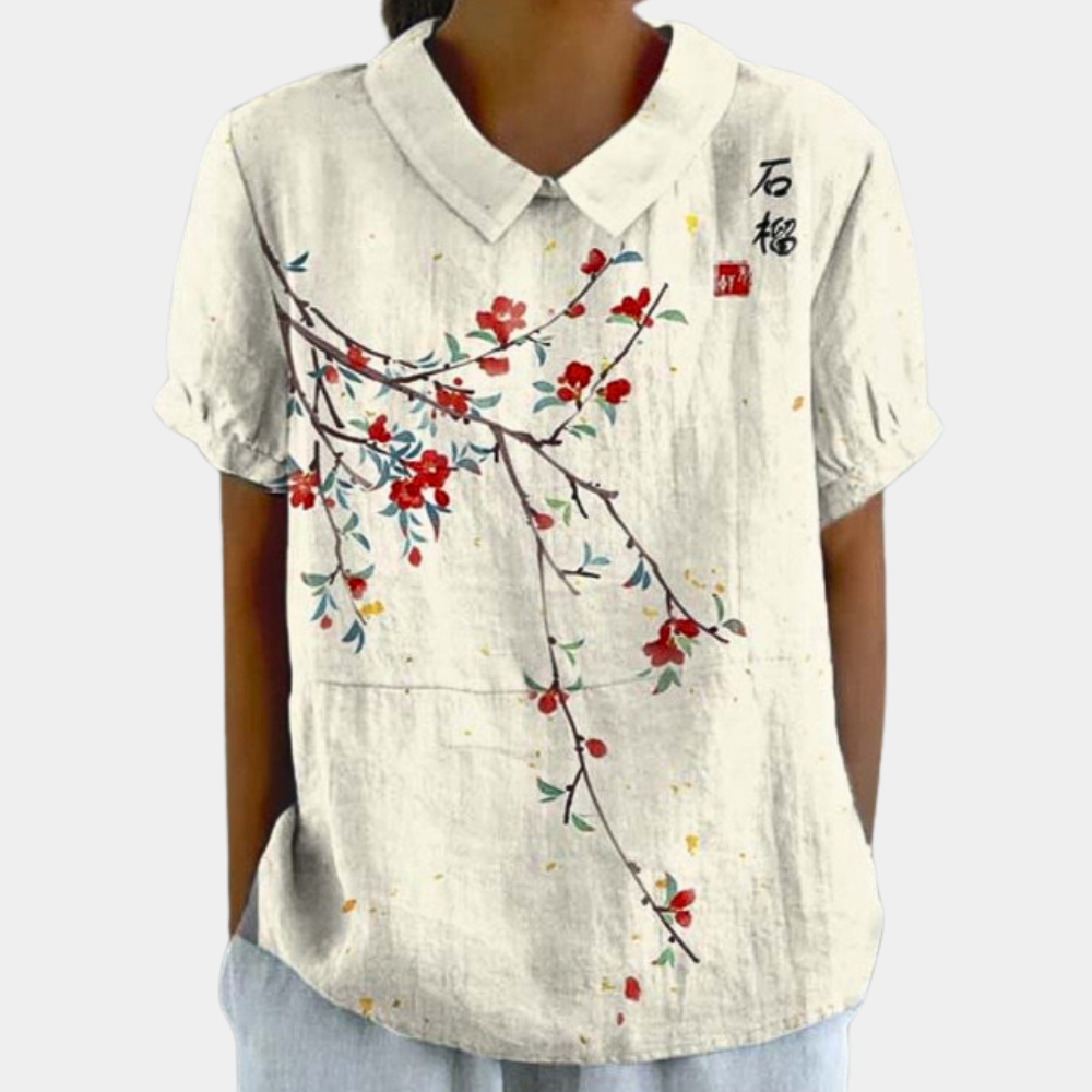 Casual en kleurrijke damesblouse voor de zomer
