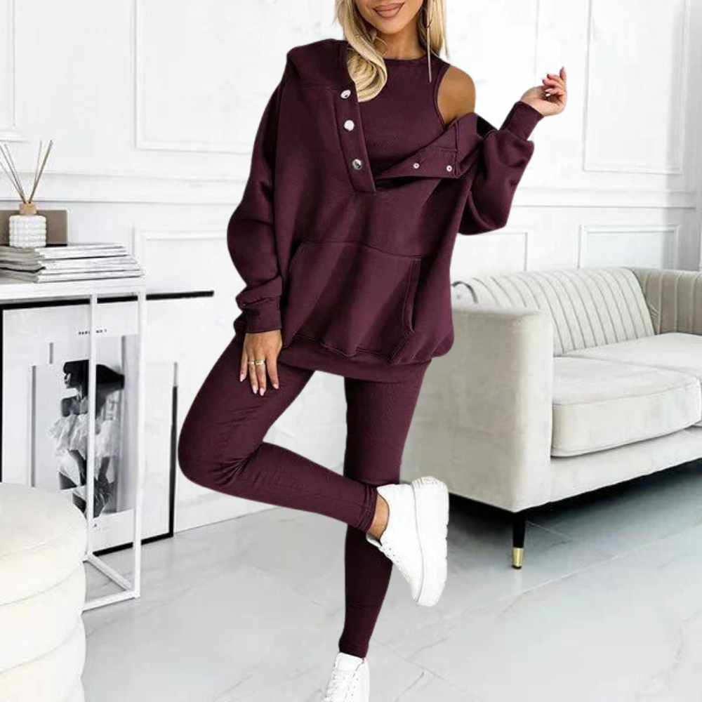 Casca - Comfortabele driedelige zomerset voor dames
