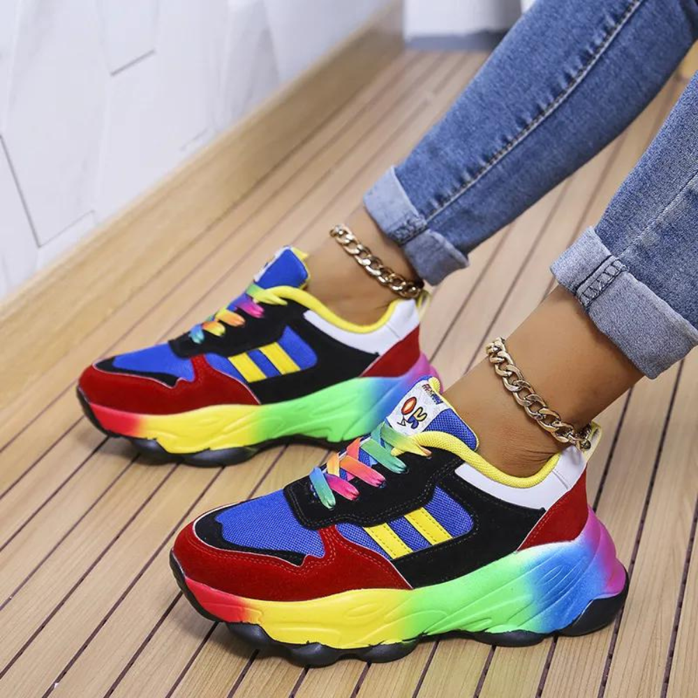 Henriette - Trendy veelkleurige zomerschoenen voor dames