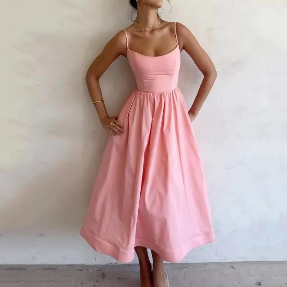 Tamara - Stijlvolle mouwloze maxi-jurk voor dames - Zomerse Elegantie