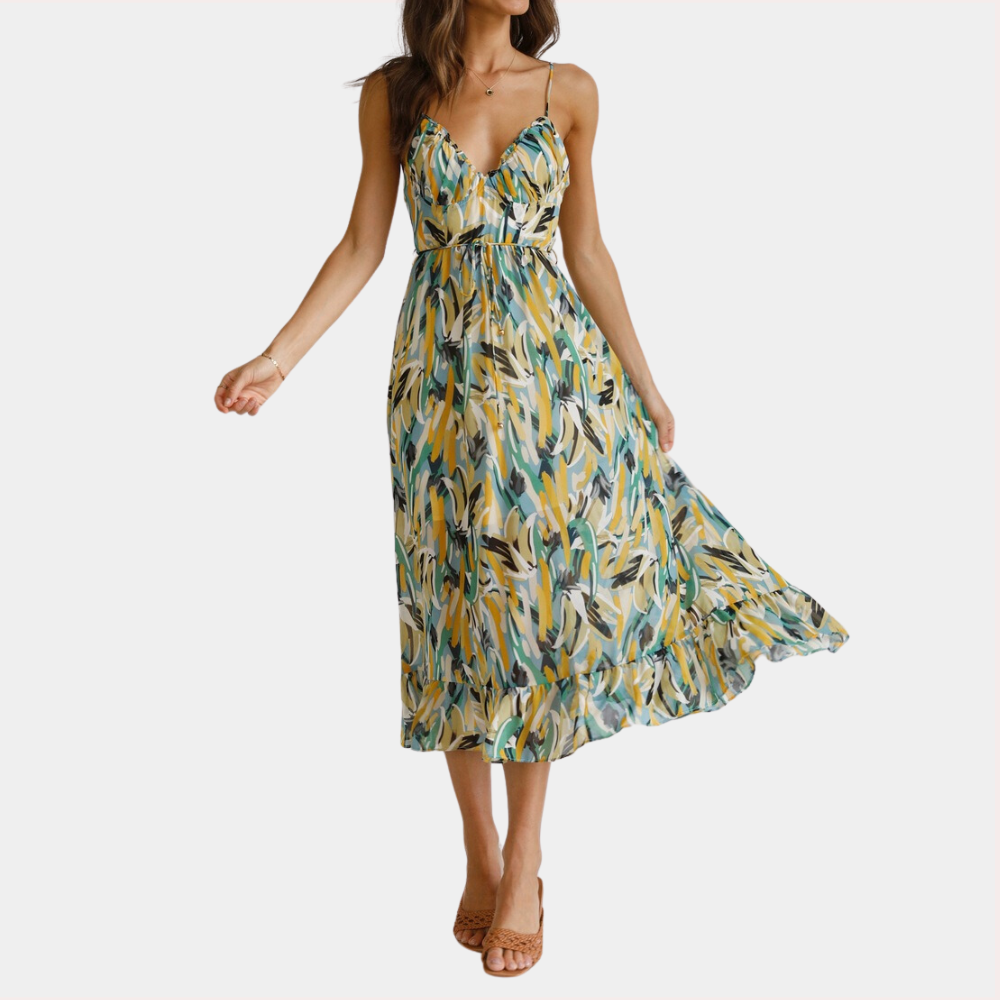 Trella - Luchtige zomerse midi-jurk voor dames