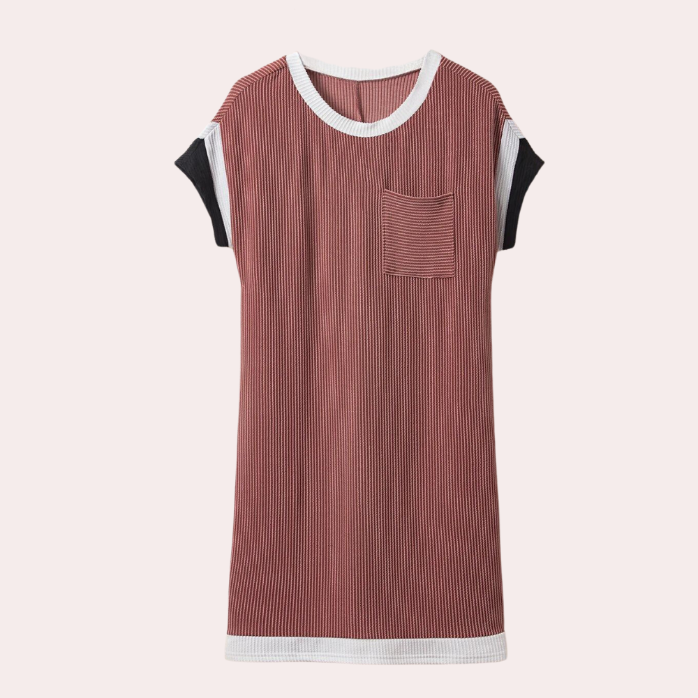 Henriqua - Dames Casual Chic Zomerse Pinstripe Jurk