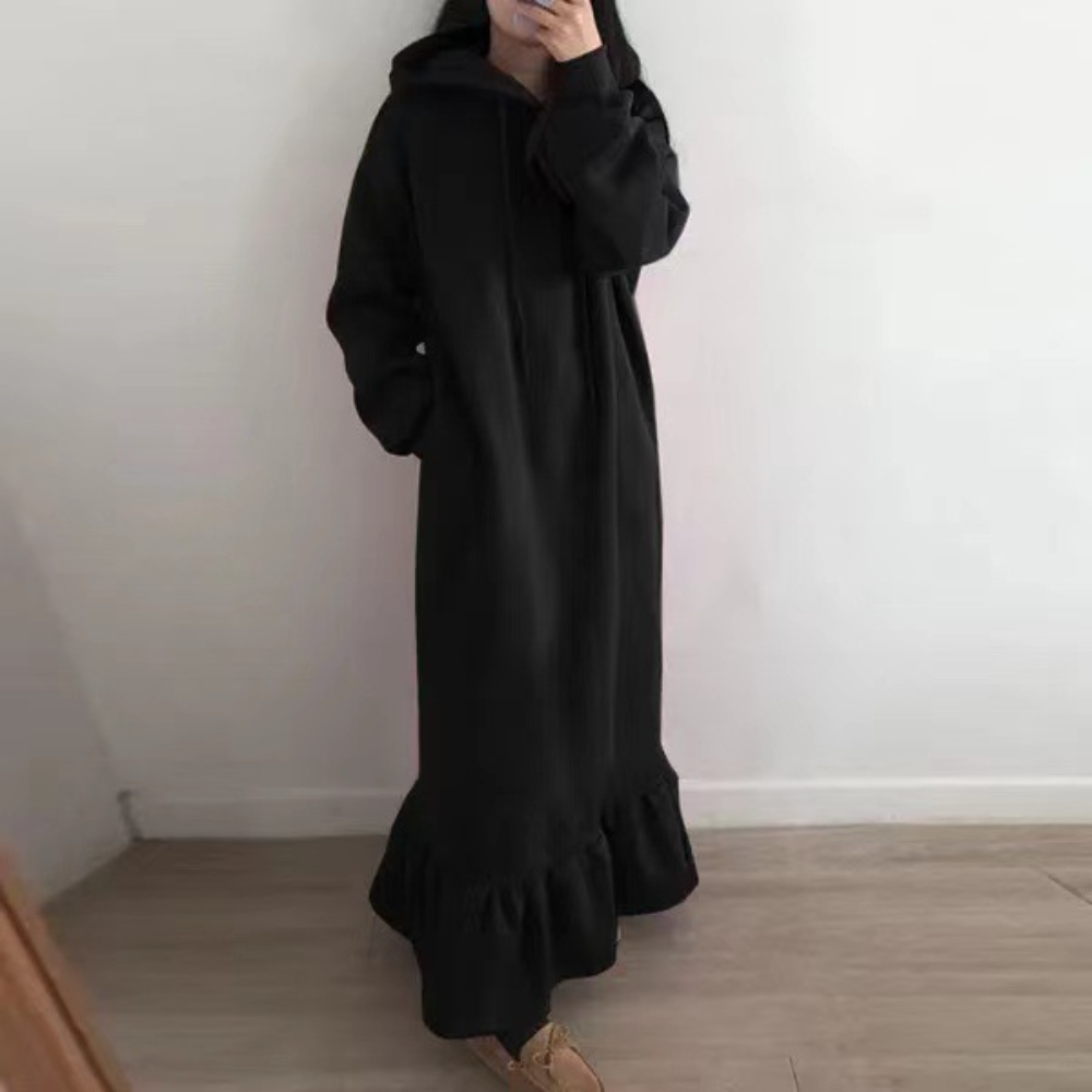 Mandy - Lange dames hoodiejurk voor de zomer