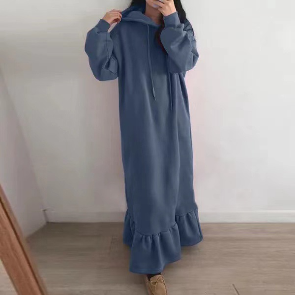 Mandy - Lange dames hoodiejurk voor de zomer