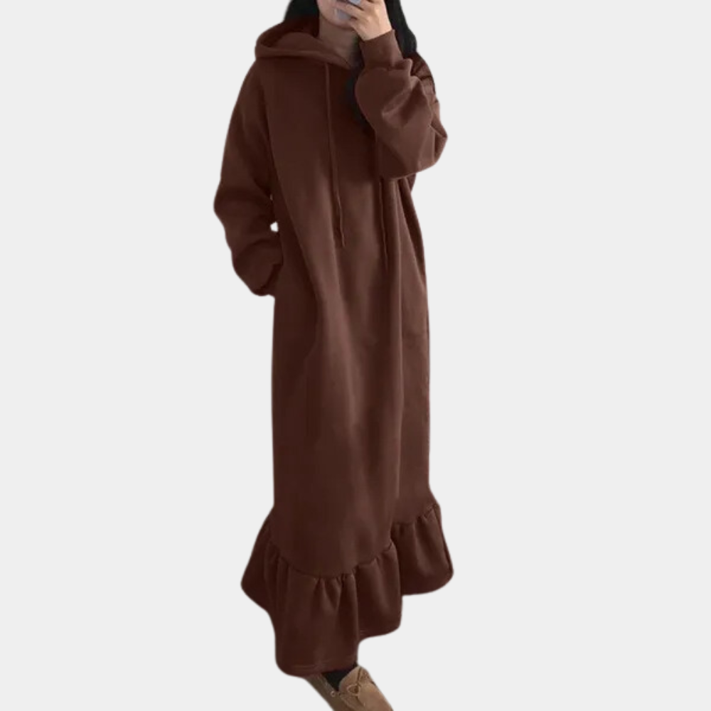 Mandy - Lange dames hoodiejurk voor de zomer