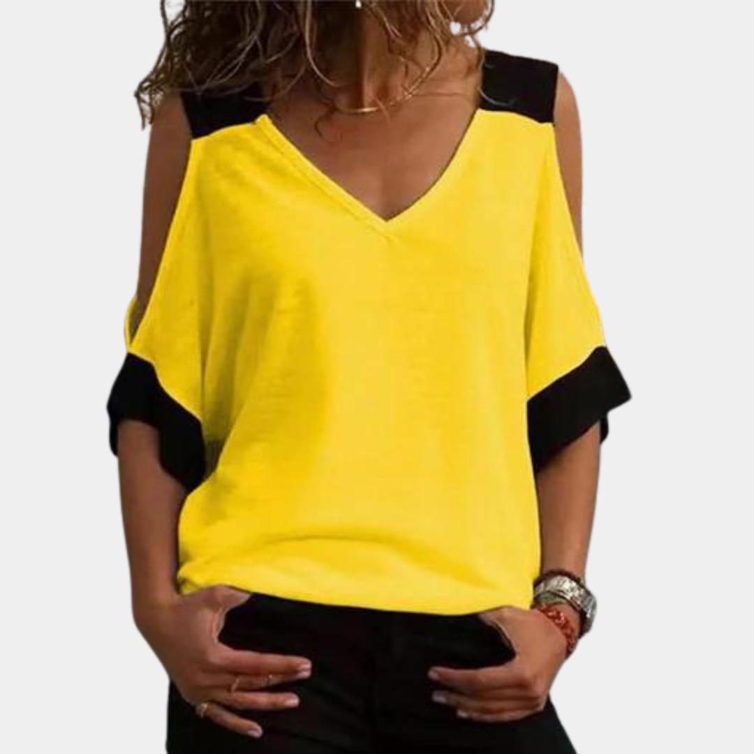 Elvira - Casual Zomertop met Koude Schouders voor Dames