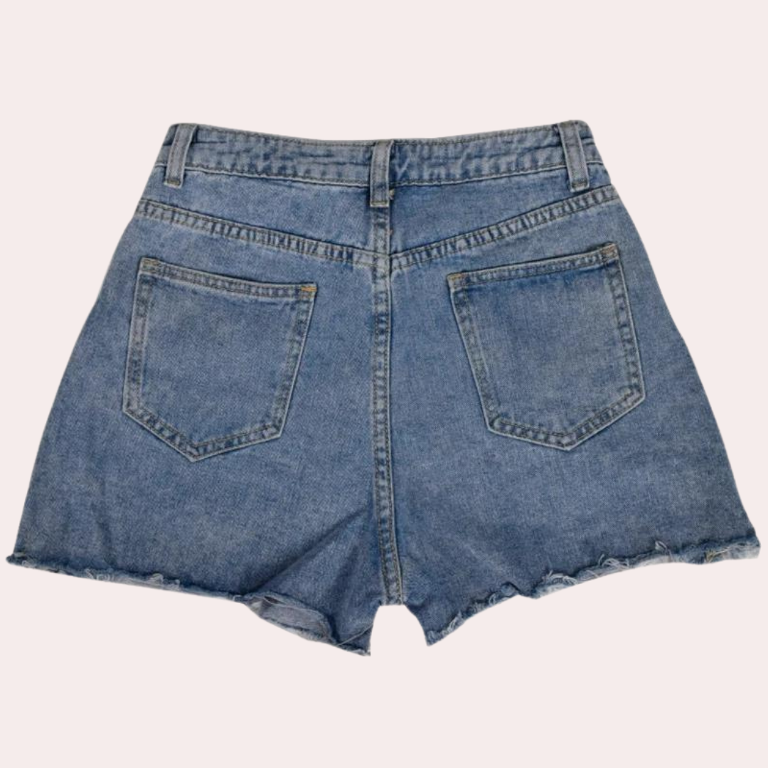 Ondine - Trendy Denim Shorts voor Dames - Zomerse Stijl
