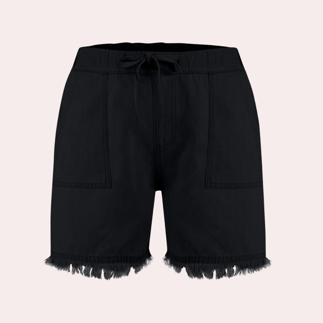 Delfine - Moeiteloze zomerstijl damesshort met steekzakken