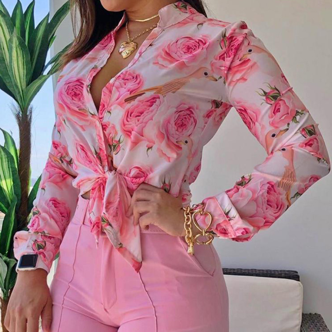 Ora - Verfrissende zomerset met blouse en shorts voor de zomer