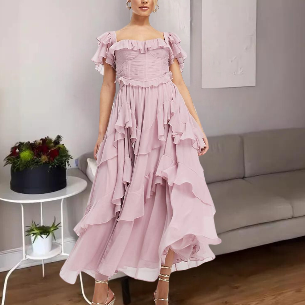 Ula - Elegante Zomerjurk met Laagjes voor Dames