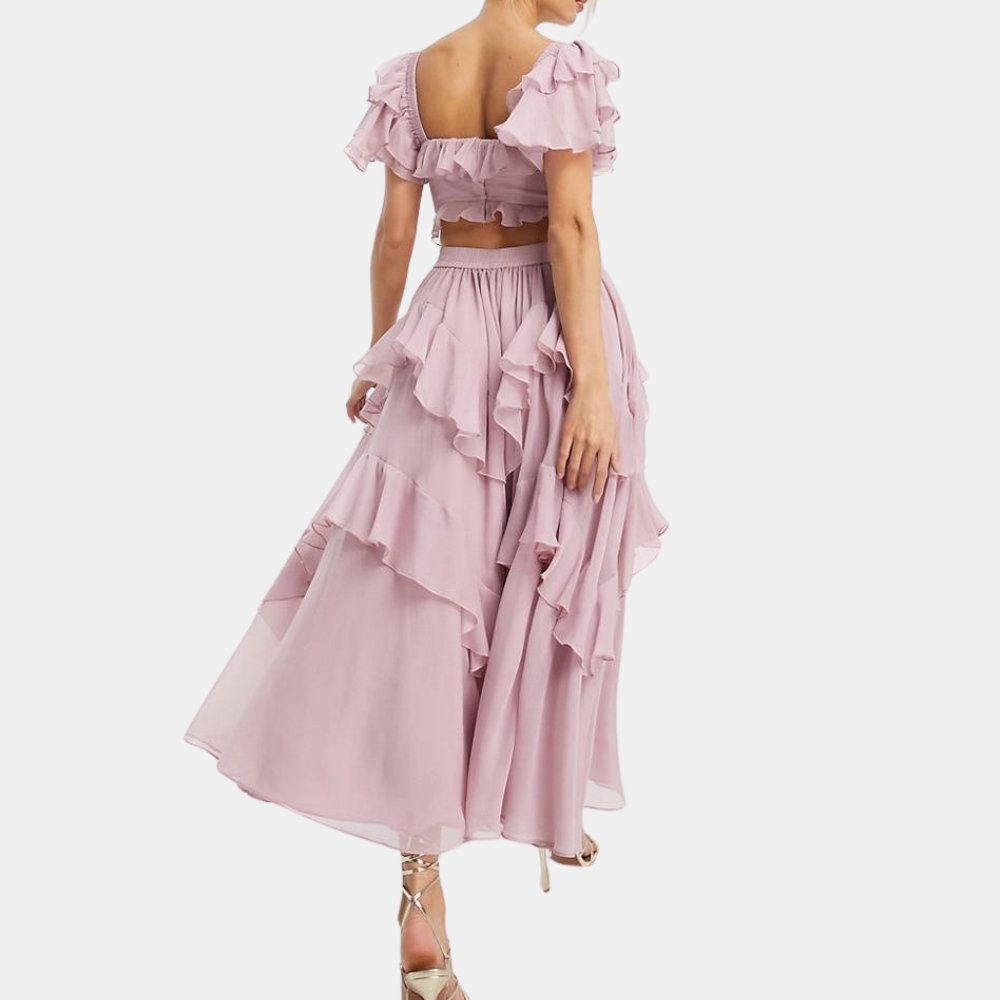 Ula - Elegante Zomerjurk met Laagjes voor Dames