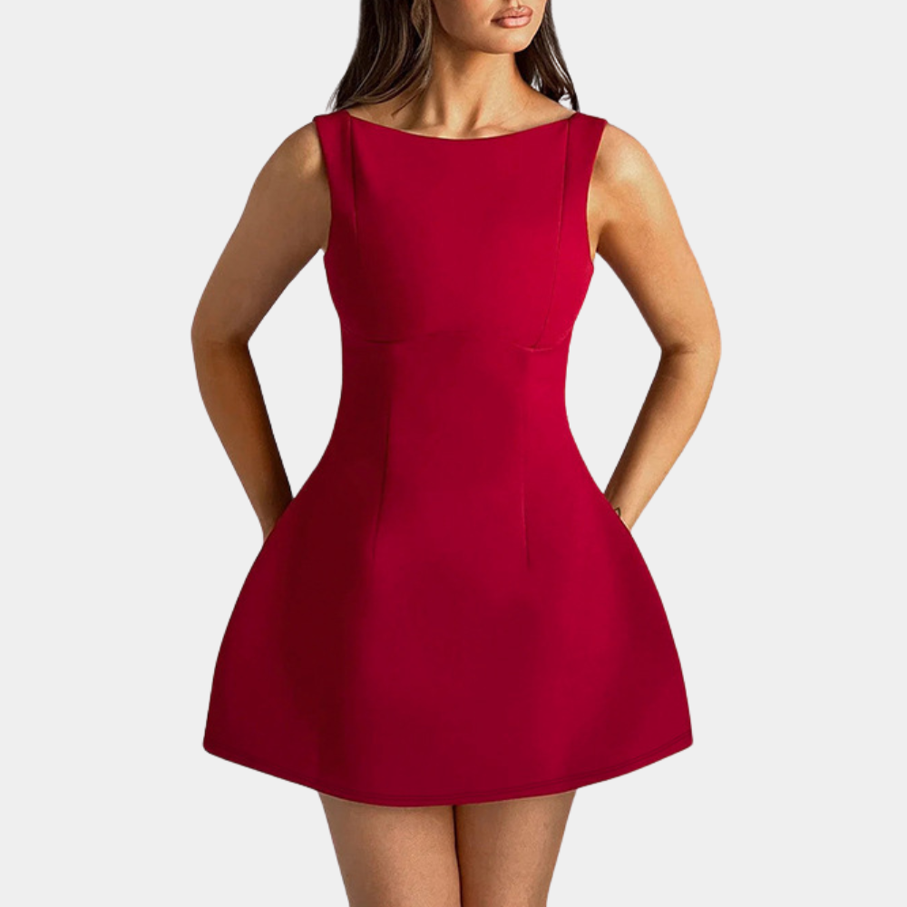 Janelle - Dames Stijlvolle Mouwloze Lente/Zomerjurk