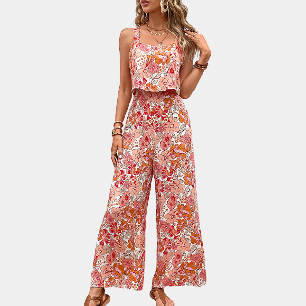 Desiree - Dames Stijlvolle Zomerse Bloemen Jumpsuit