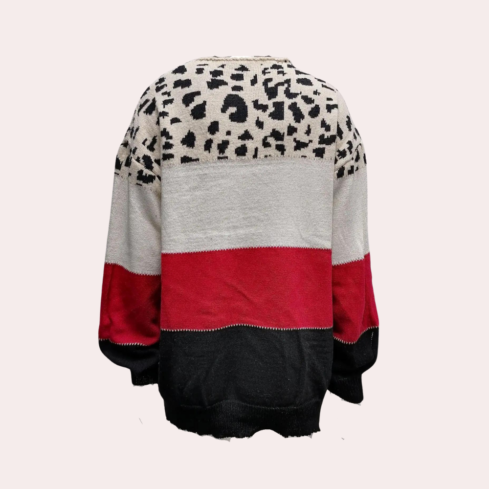 Cualli - Stijlvolle Zomersweater met luipaardprint voor dames