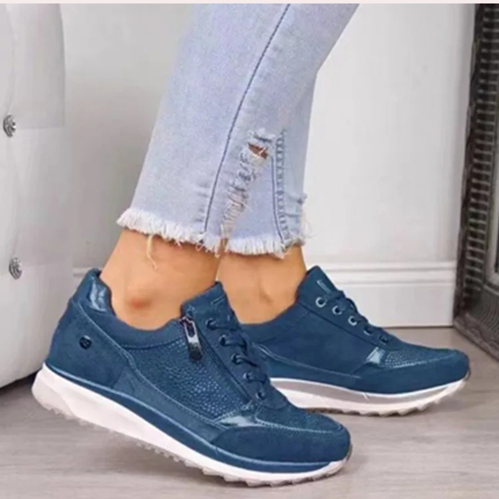 Rodica - Stijlvolle zomerse damessneakers met rits