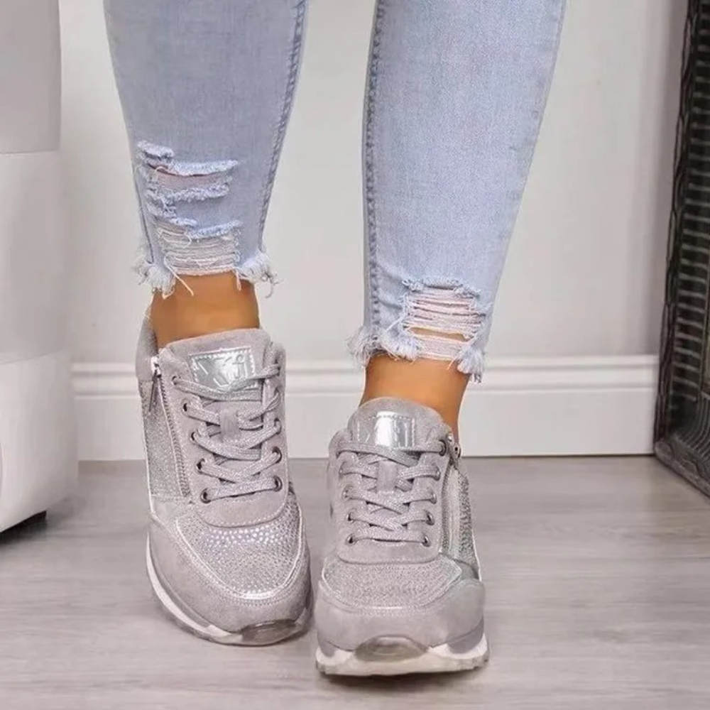 Rodica - Stijlvolle zomerse damessneakers met rits