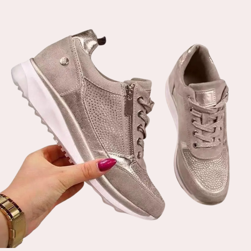 Rodica - Stijlvolle zomerse damessneakers met rits