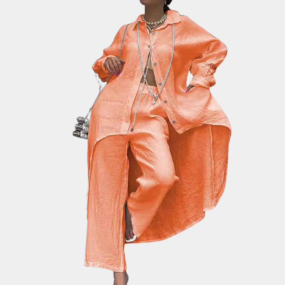 Zina - Trendy en elegante zomerse tweedelige set voor dames