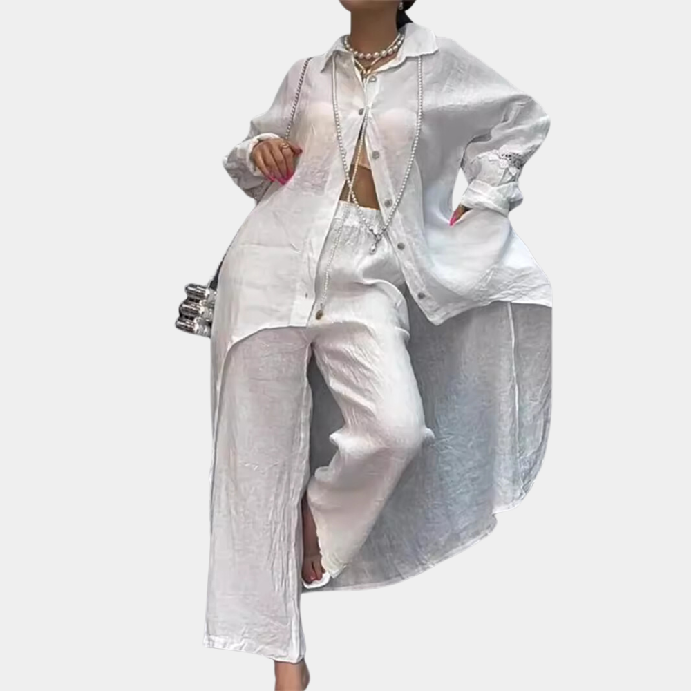 Zina - Trendy en elegante zomerse tweedelige set voor dames