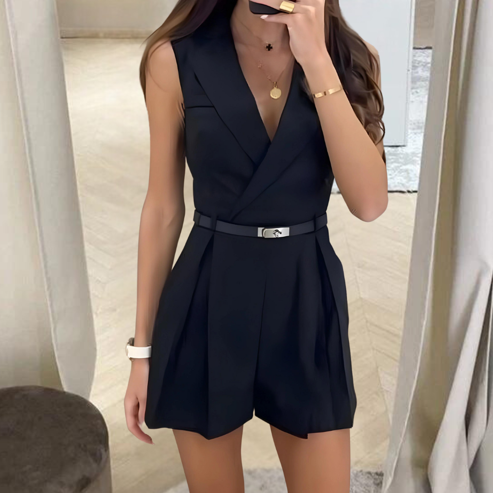 Sanda - Modieuze mouwloze zomer jumpsuit voor dames