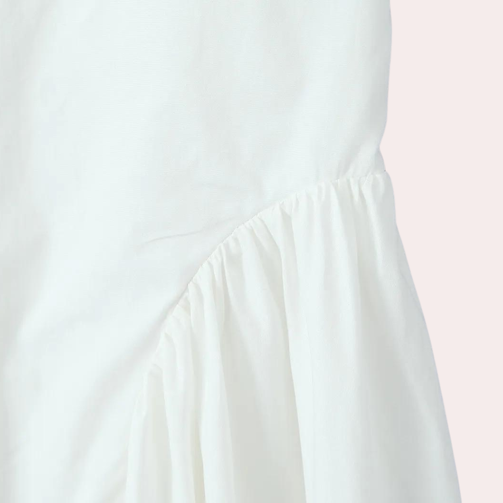 Mani - Elegante Mouwloze Halter Midi Zomerjurk