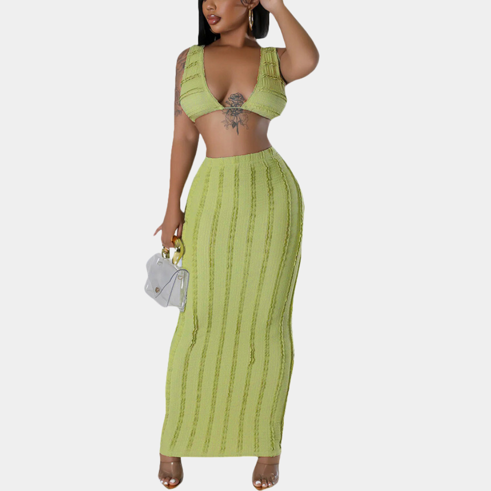 Gavrilla - Trendy zomercroptop en Maxi Rokje