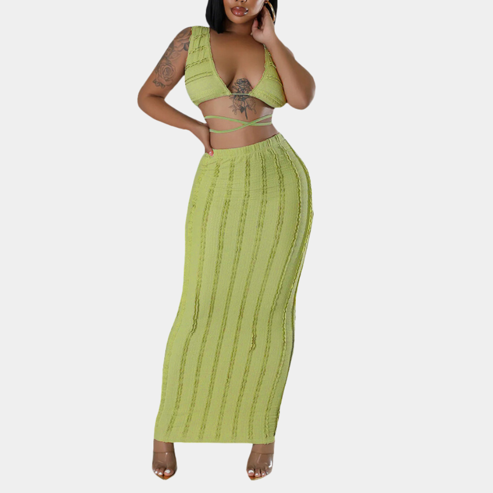 Gavrilla - Trendy zomercroptop en Maxi Rokje