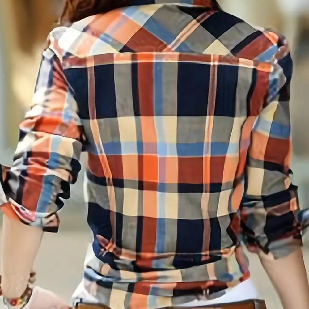 Ginevra - Trendy Zomerse Geruite Blouse voor Dames