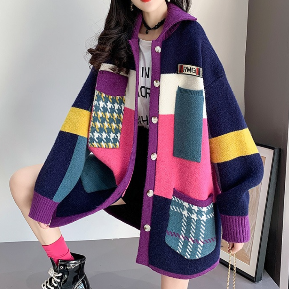 Edwina - Stijlvolle gebreide oversized damesjas voor de zomer
