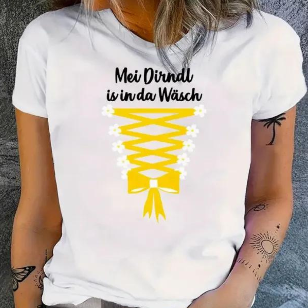 Gala - Stijlvol Dirndl T-shirt voor Zomerfeesten en Oktoberfest