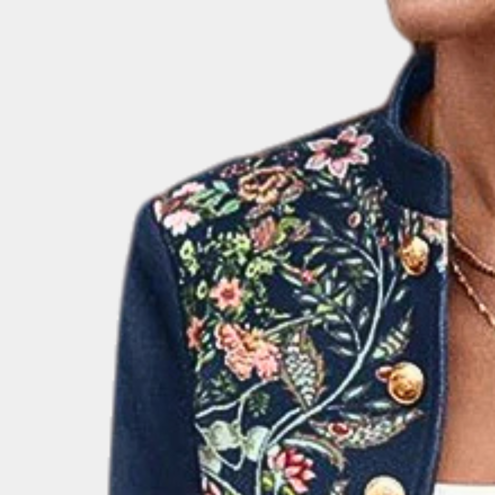 Iona - Vrouwelijke blazer met bloemenprint voor de zomer