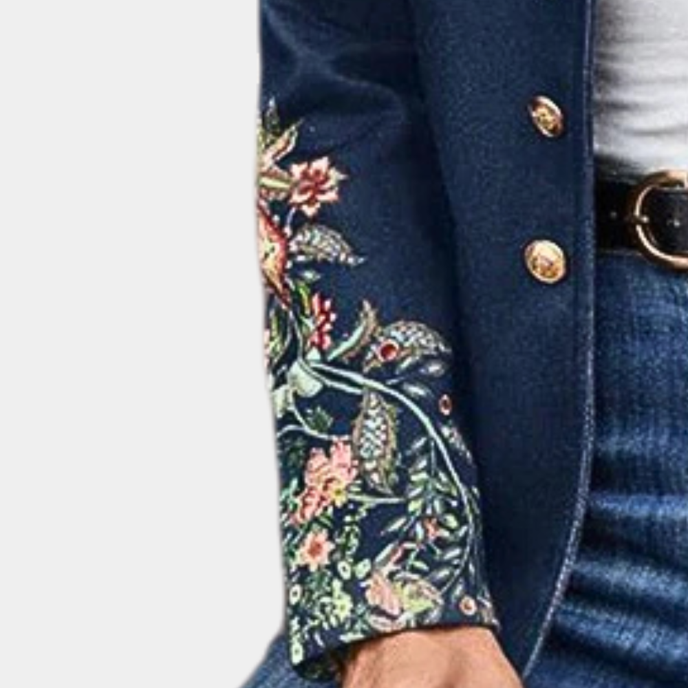 Iona - Vrouwelijke blazer met bloemenprint voor de zomer