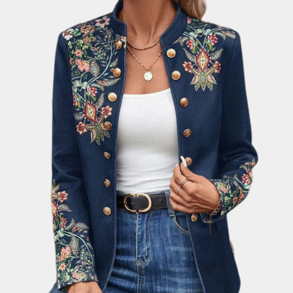 Iona - Vrouwelijke blazer met bloemenprint voor de zomer