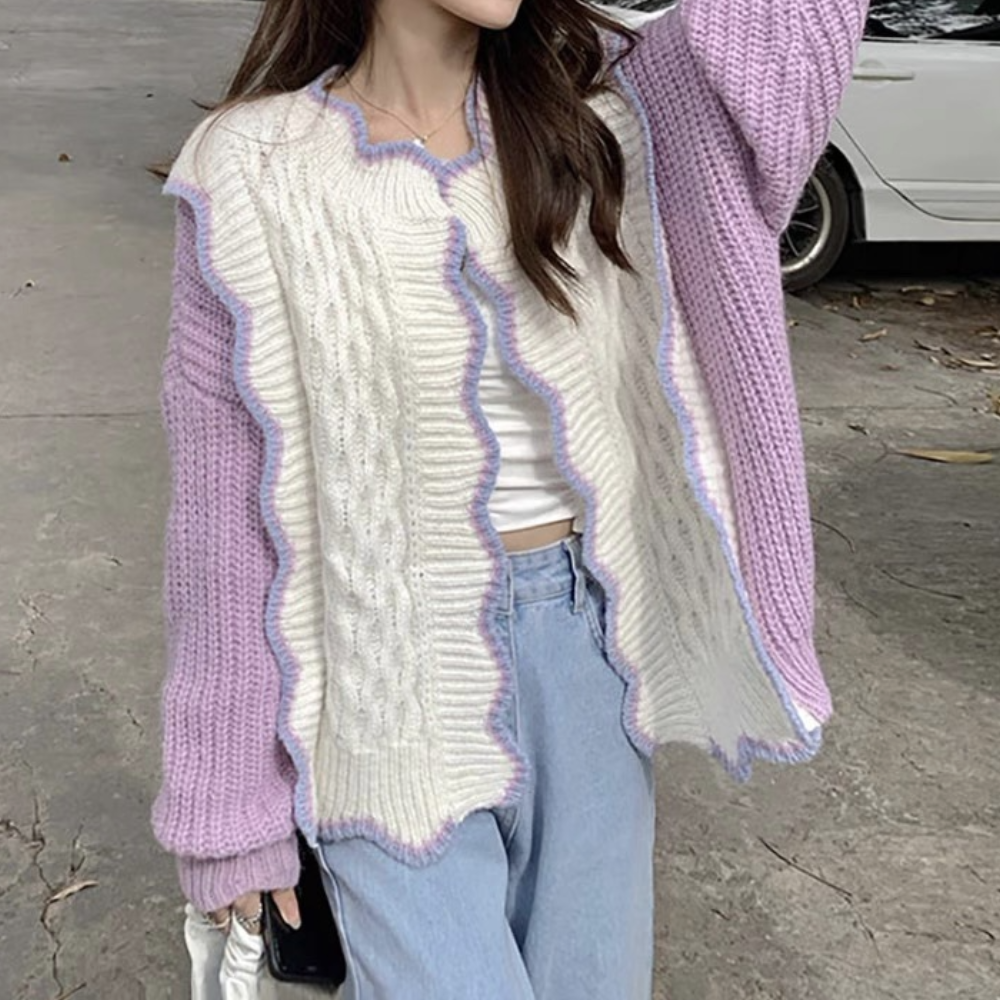 Melusina - Trendy en comfortabel gebreid damesvest voor de zomer