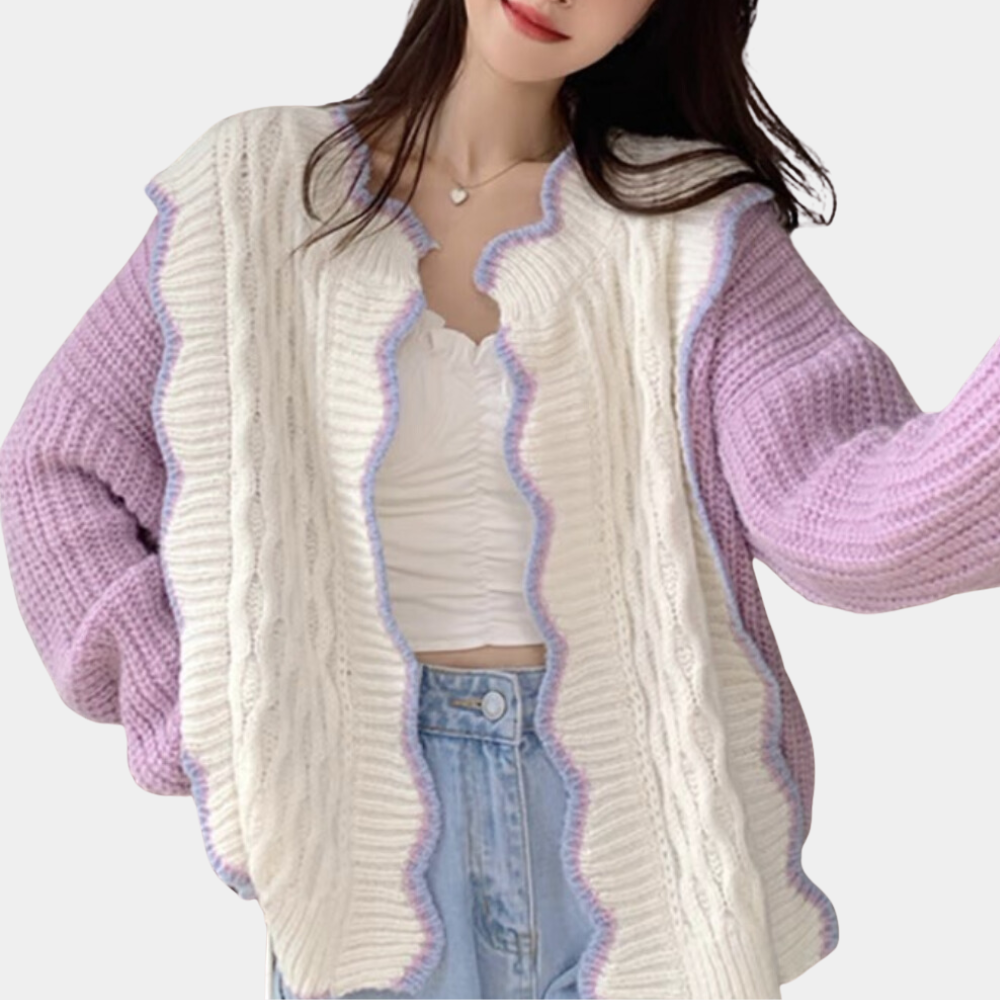 Melusina - Trendy en comfortabel gebreid damesvest voor de zomer