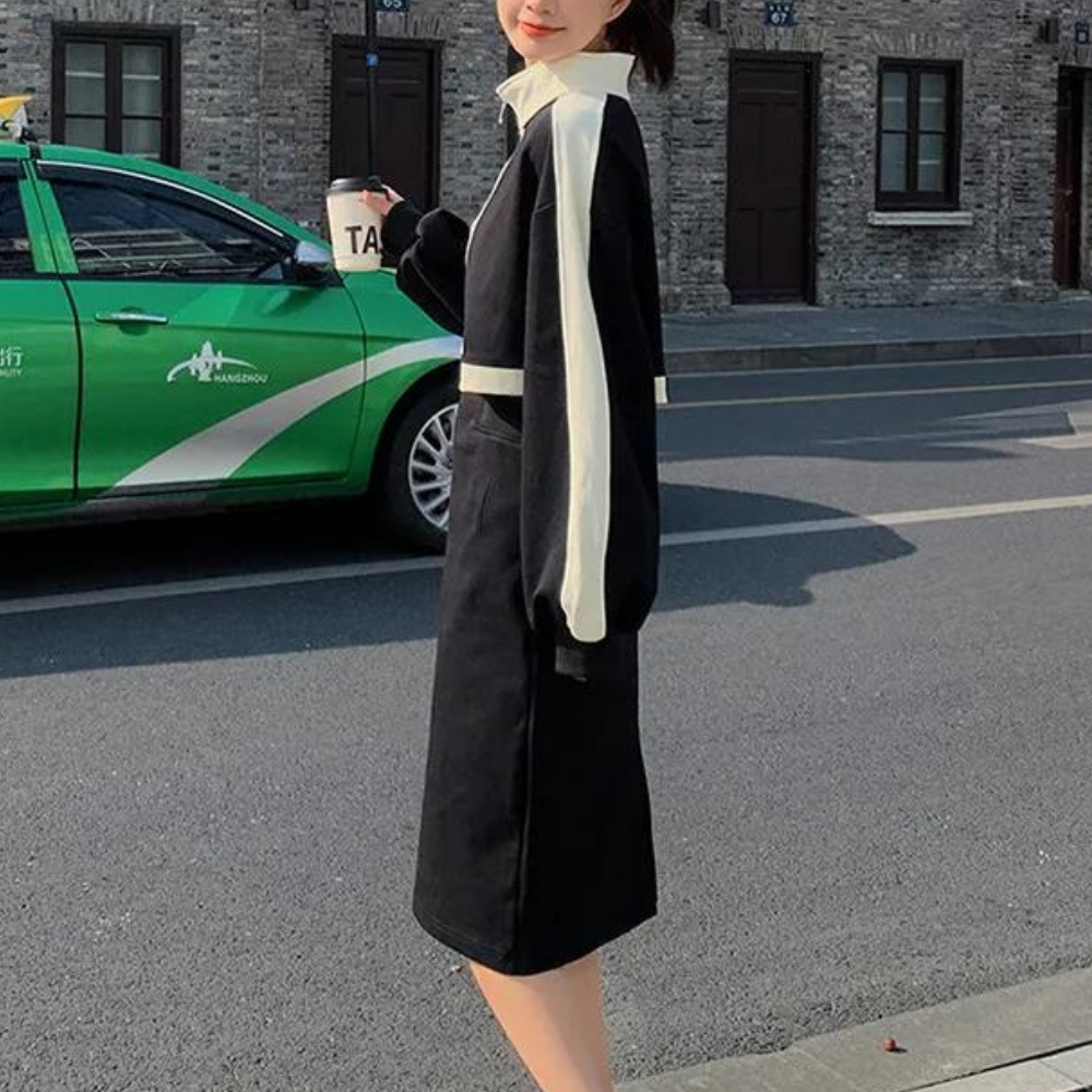 Nusa - Trendy Slim Fit Midi-jurk voor dames - Zomerse Stijl
