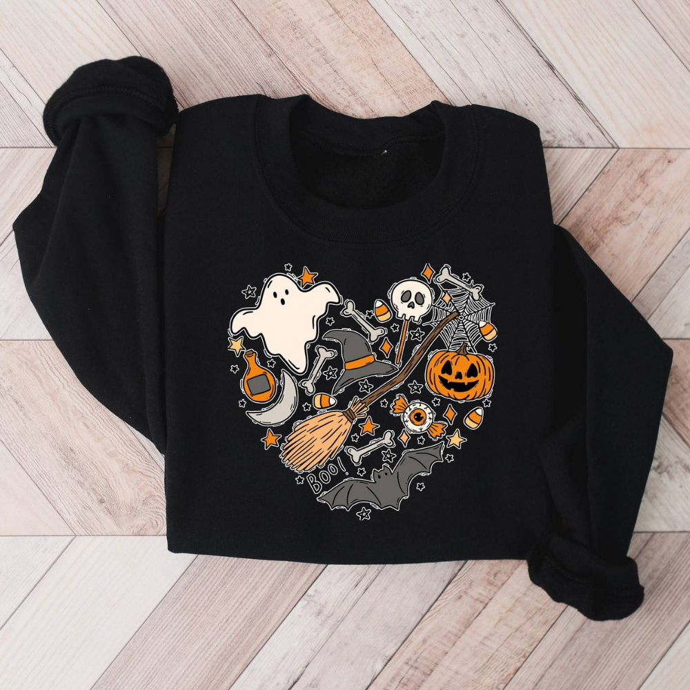 Emese – Relaxed-Fit Zomerse Halloween Sweatshirt voor Vrouwen