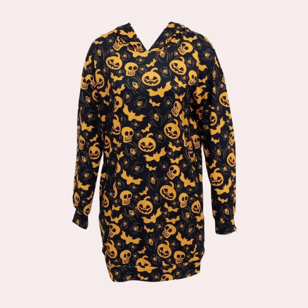 Csilla - Comfortabel Zomer Mini Jurkje met Capuchon