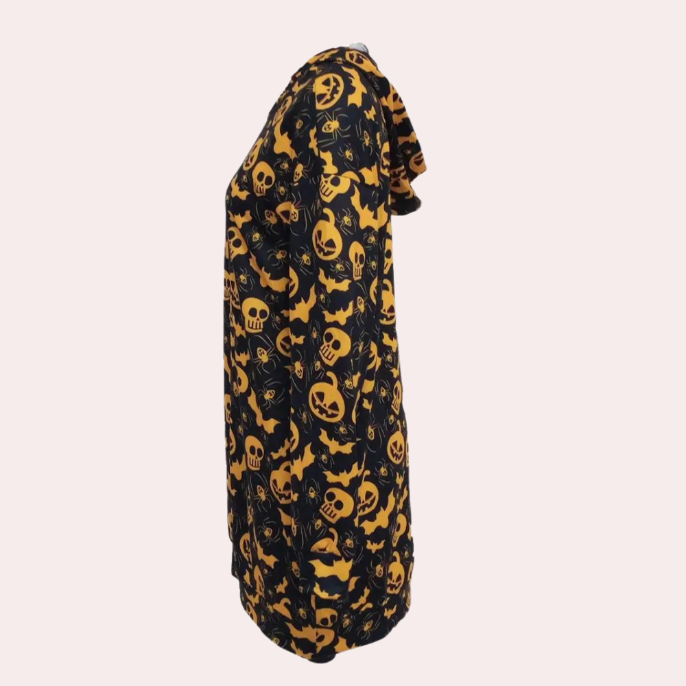 Csilla - Comfortabel Zomer Mini Jurkje met Capuchon