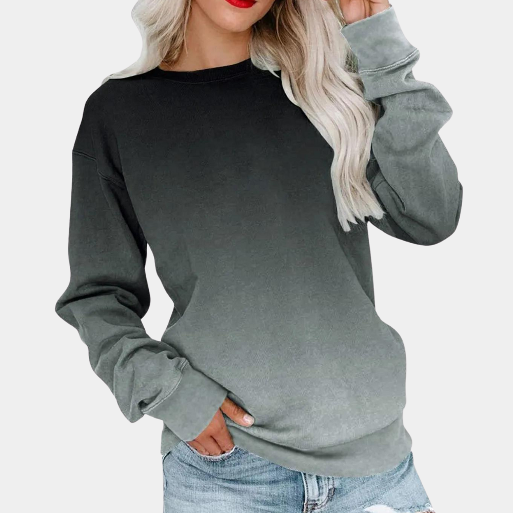 Ivet - Modieus dames sweatshirt met kleurverloop voor de zomer