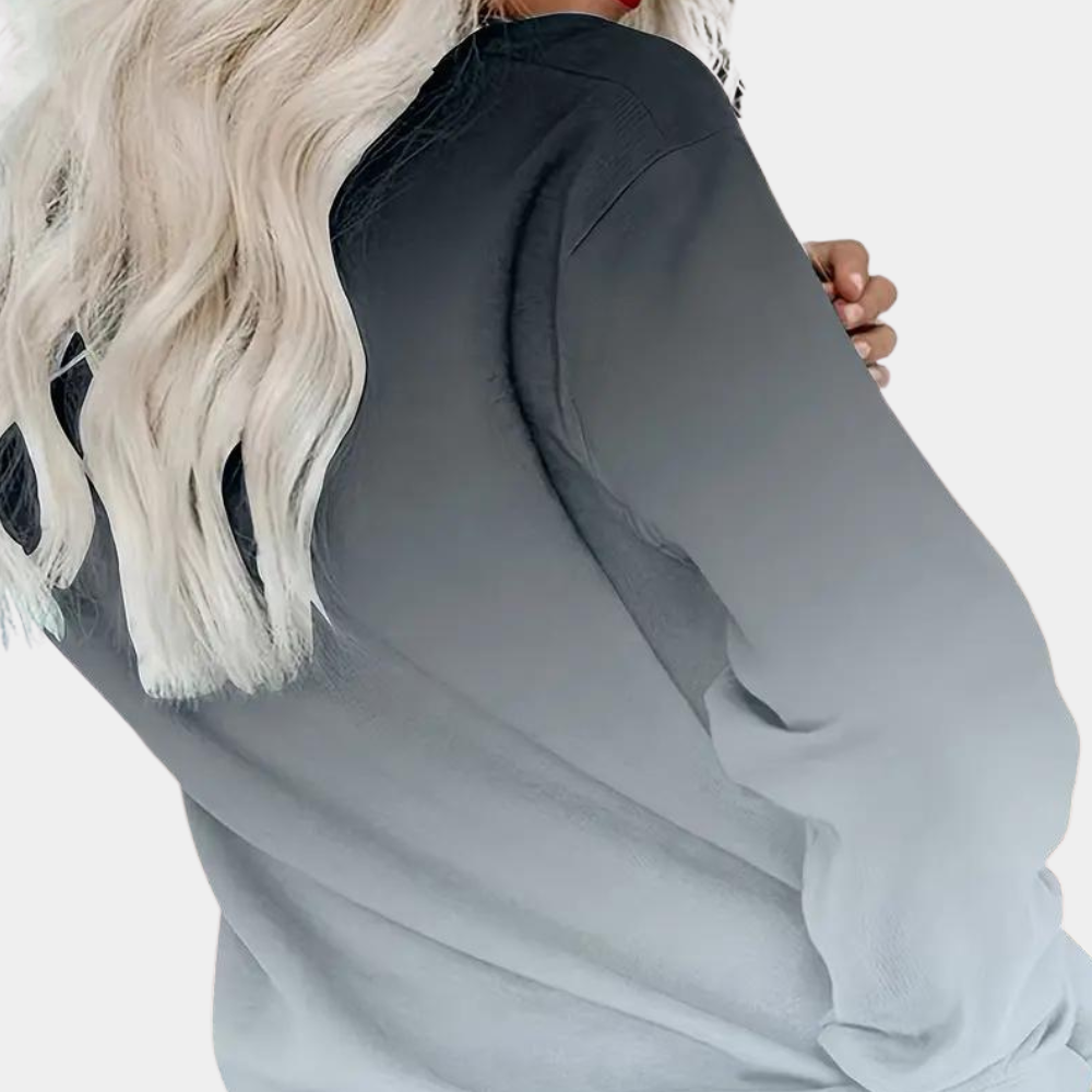 Ivet - Modieus dames sweatshirt met kleurverloop voor de zomer