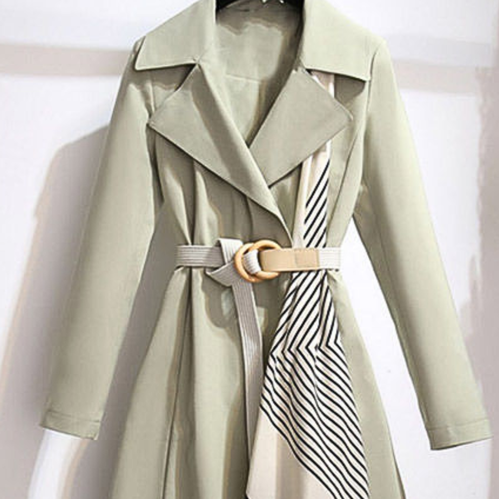 Aurembiaix - Luxe dames trenchcoat met elegante riem voor de zomer