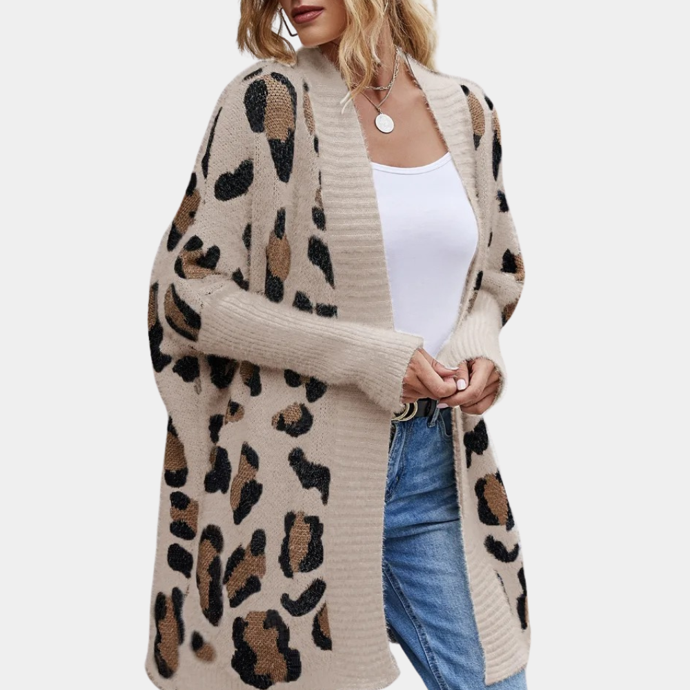 ORINTHIA - Modieus Damesvest met Luipaardprint voor de Zomer