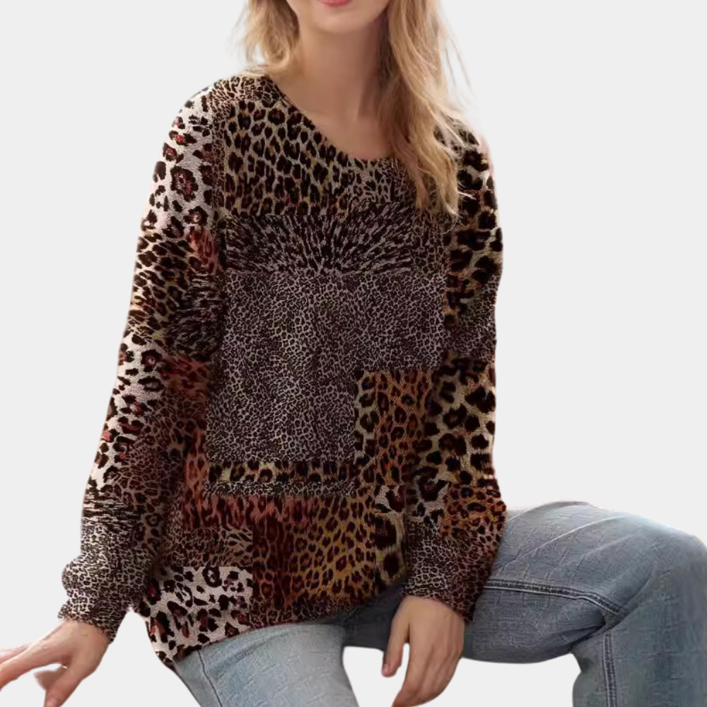 MARTHA - Unieke Dames Zomertrui met Luipaardprint