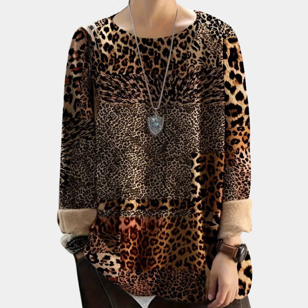 MARTHA - Unieke Dames Zomertrui met Luipaardprint