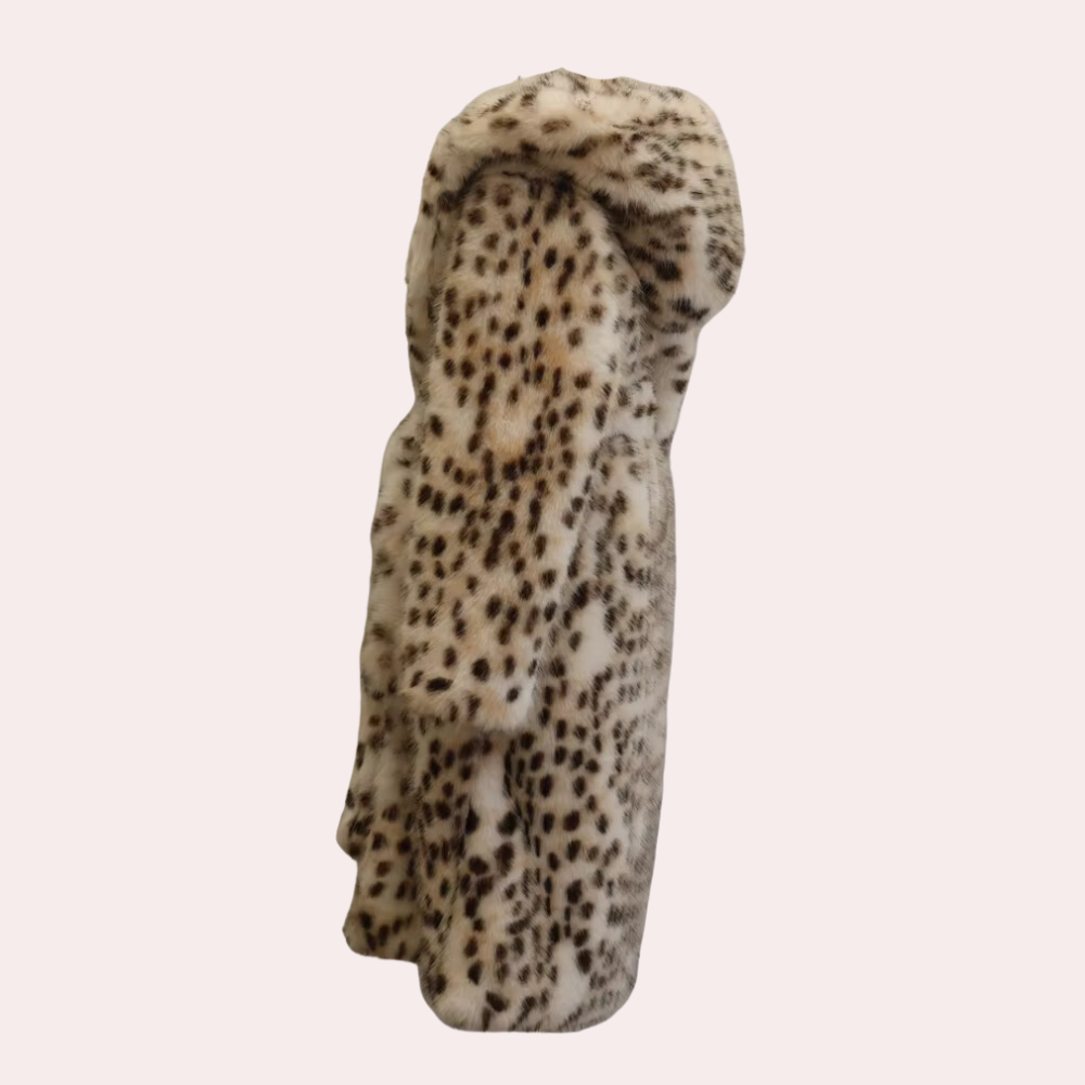 REBECCA - Comfortabele Fluffy Mantel met Kap voor Dames